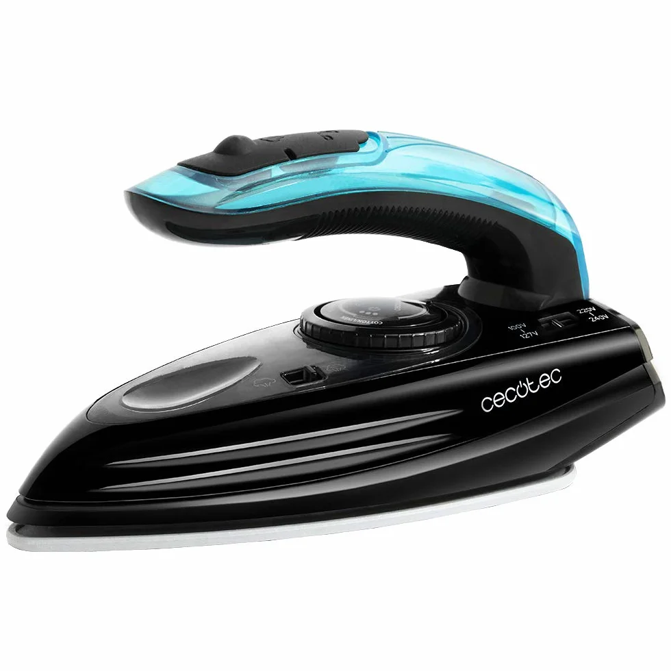 Cecotec Ferro da Stiro da Viaggio Fast&Furious 4000 Travel. 1200 W, Vapore Continuo 20g/min, Colpo di Vapore 65g/min, Regolazione Temperatura, Adattabile a Vari voltaggi, Include Borsa da Viaggio