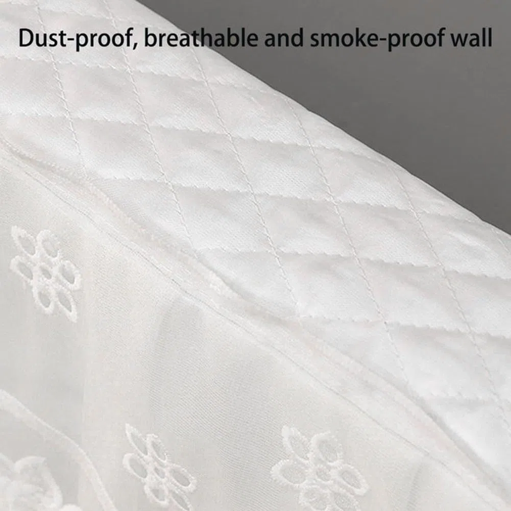 Copertura antipolvere per radiatore, elegante copertura antipolvere per radiatore in pizzo, copertura antipolvere per piastra riscaldante, traspirante, tessuto bianco (60cm)