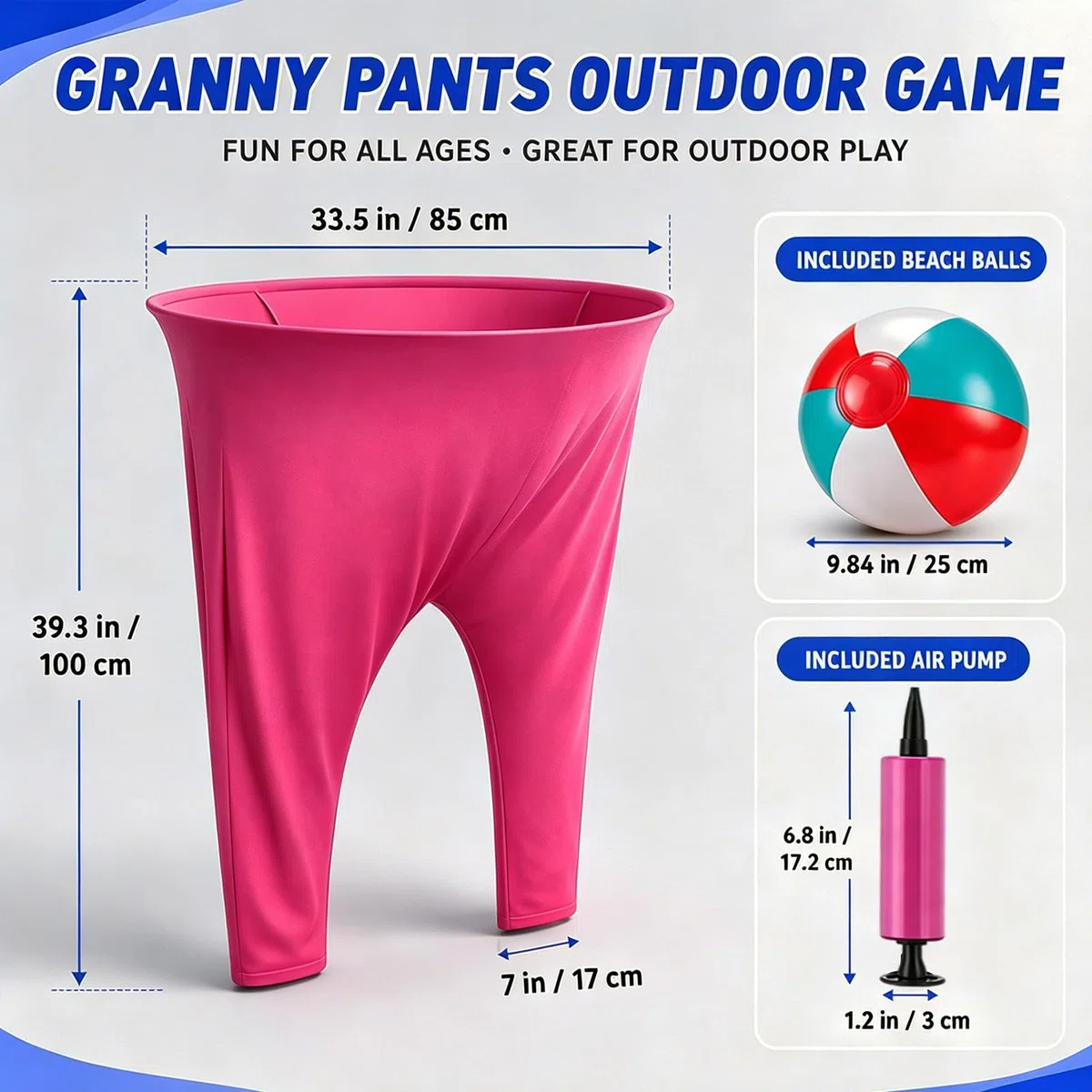 Giochi da Esterno per Bambini, Set di Festa per Bambini, Granny Pants Yard Game, Giochi Di Lancio, Giant Outdoor Freaky Funny Pants Party Game, Giochi all'aperto e Famiglia