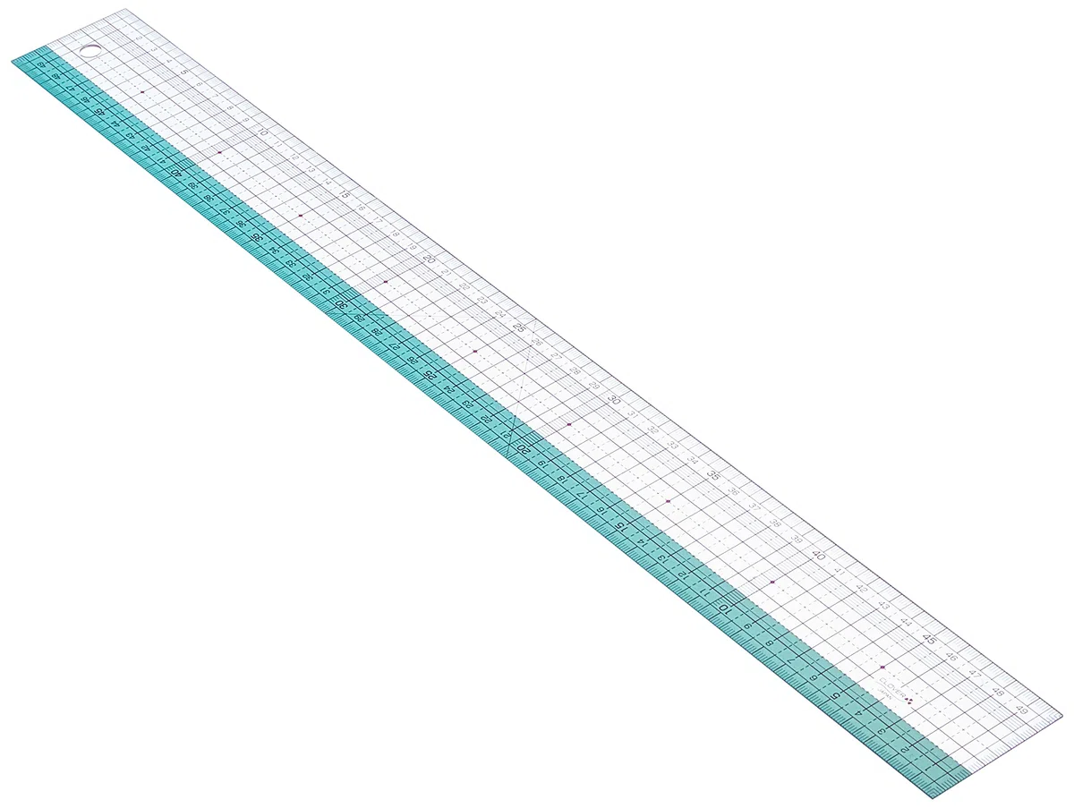Clover Righello grafico CL7703, 50 cm, in plastica, colorato, 50 cm