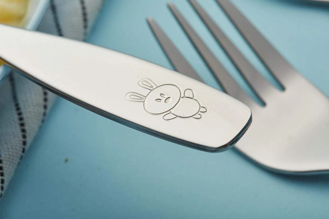 Exzact Posate per Bambini 12 Pezzi in Acciaio Inox - 4 x forchetta, 4 x coltelli, 4 x Cucchiai Cena