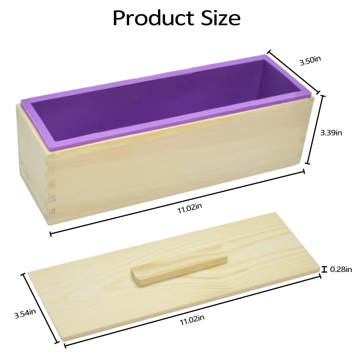 Artcome Stampi per sapone da, 2 set di stampi rettangolari in silicone con coperchio, forniture per sapone fai da te con raschietto ondulato in acciaio inossidabile e taglierina dritta in plastica