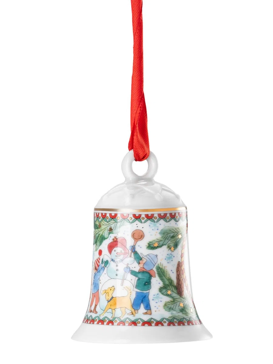 Hutschenreuther Collezione di Natale 2025 - Campana in porcellana, 7 cm