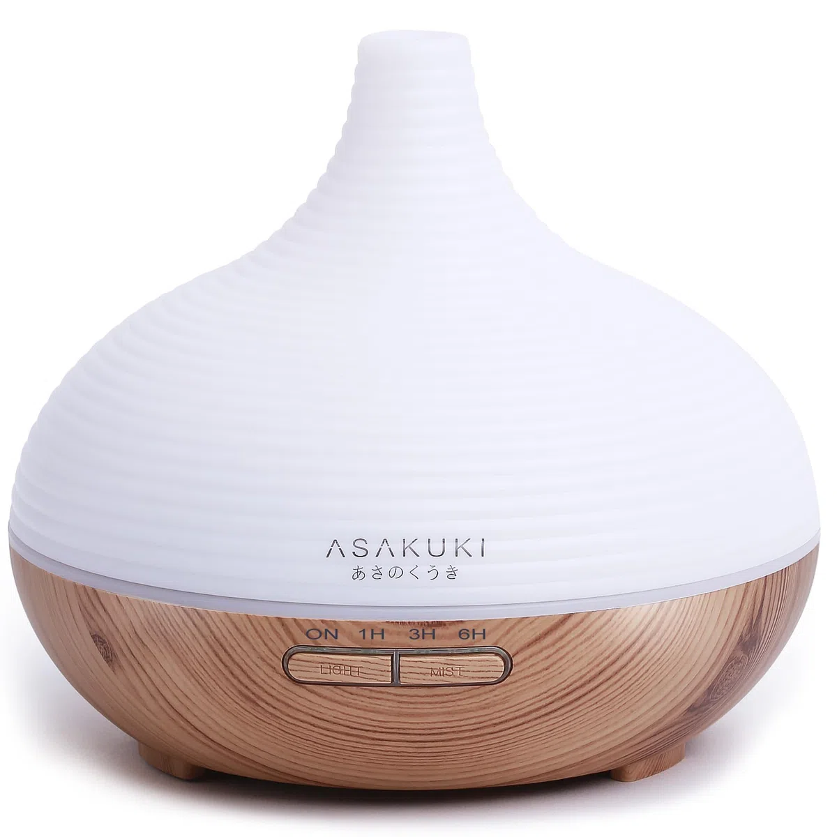 ASAKUKI - Diffusore di aromi per oli profumati, 300 ml, umidificatore ad ultrasuoni, per aromaterapia, diffusore di oli con luce LED a 7 colori, senza BPA, per camera da letto, ufficio, spa