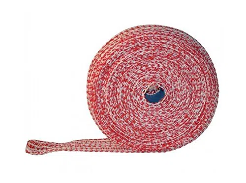 Rete per prosciutto salmone, 50 m, rosso/bianco, 14 rete per prosciutto, rete per arrosti