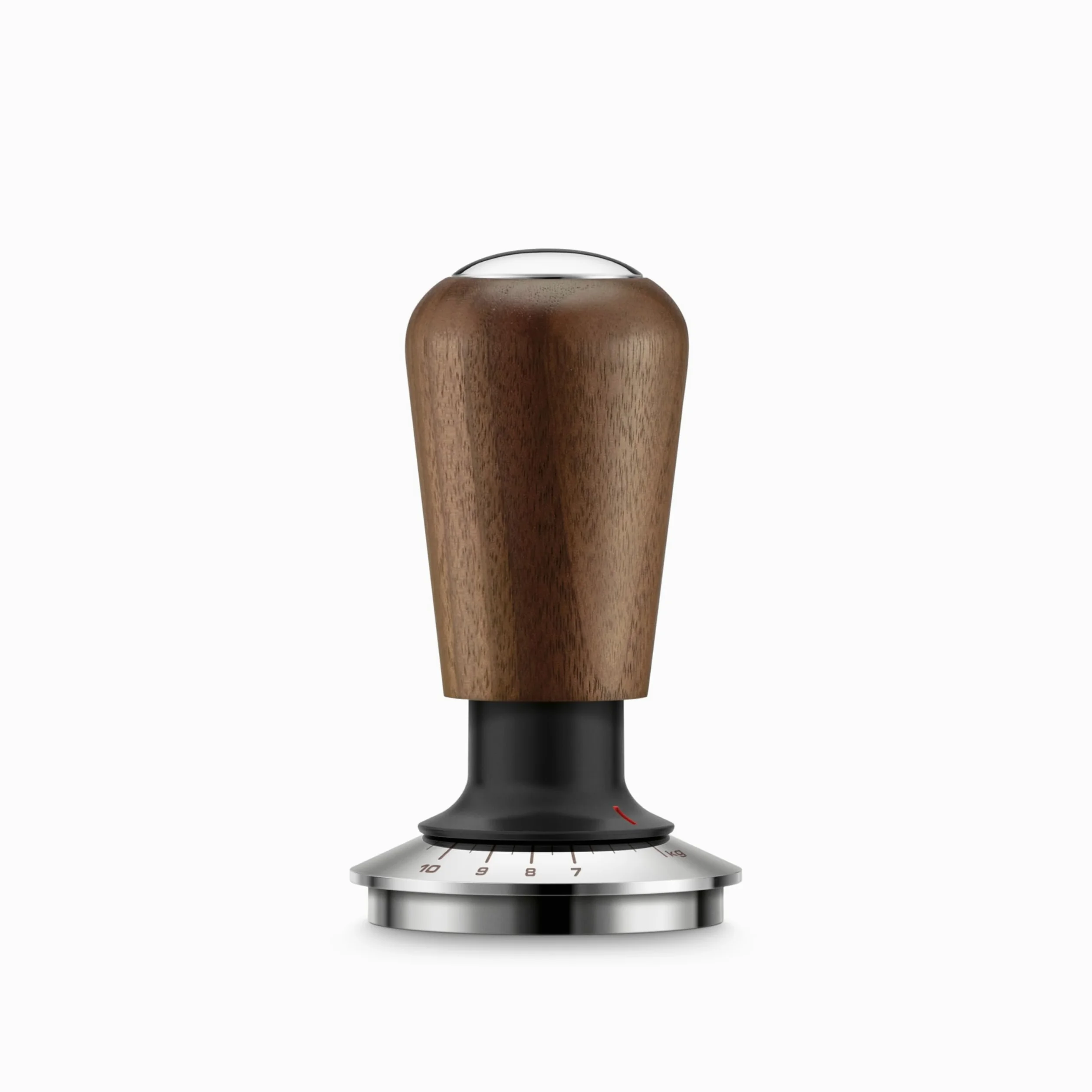 Sage - The Force Gauge Tamper 54mm - Pressino Autolivellante per Espresso - Pressione Costante, Compatibile con Portafiltro 54mm delle Macchine da Caffè - Legno di Noce Premium