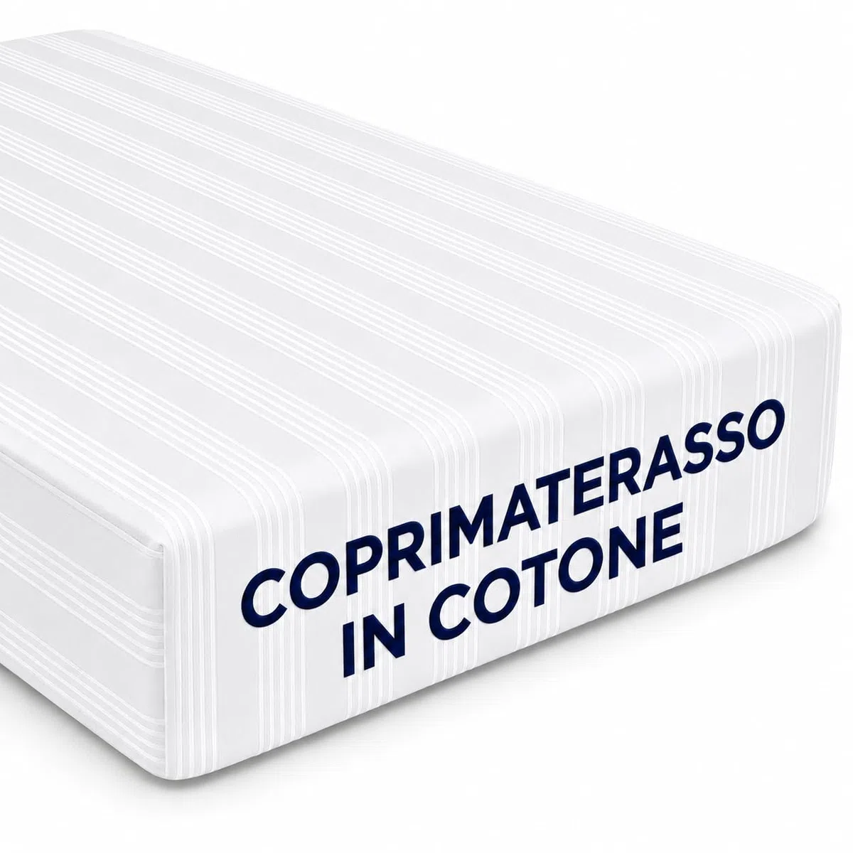 Coprimaterasso in Cotone Fasciato con Angoli Elasticizzati, Proteggi Materasso Antiacaro, Resistente e Durevole (Matrimoniale)