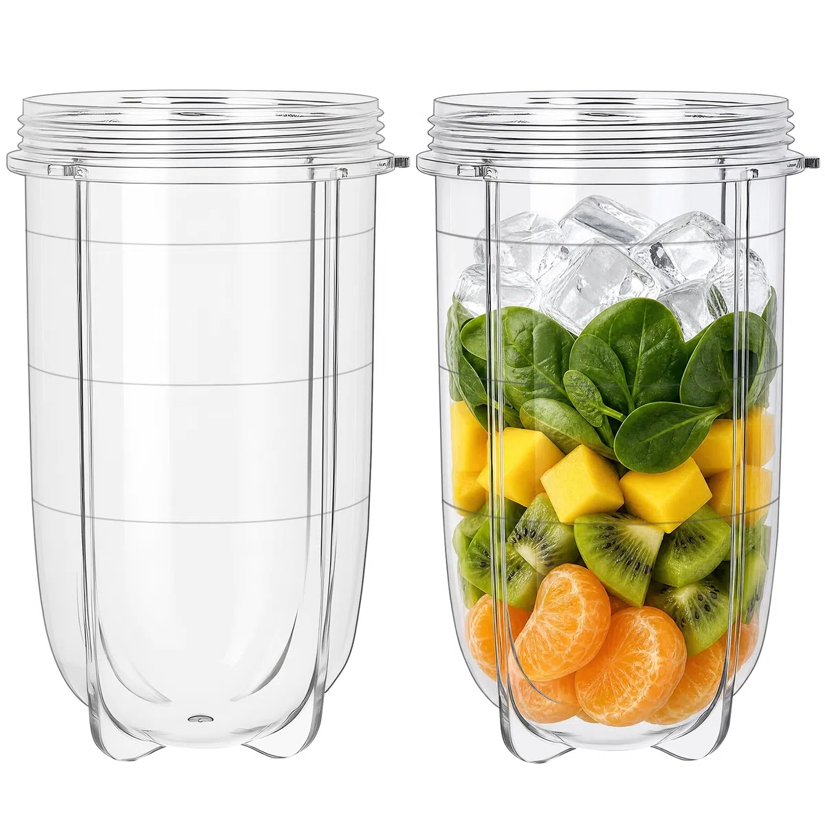 2 tazze di ricambio per Magic Bullet parti di ricambio 16 once frullatore tazze Jar compatibile con 250W Magic Bullet MB1001 Series Juicer Mixer
