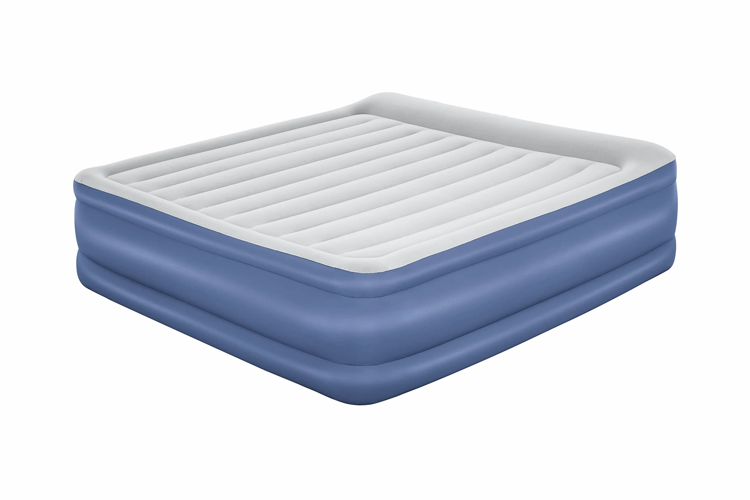 Bestway 80" x 76" x 22"/2.03m x 1.93m x 56 cm Tritech Air Mattress King Built-in AC Pump