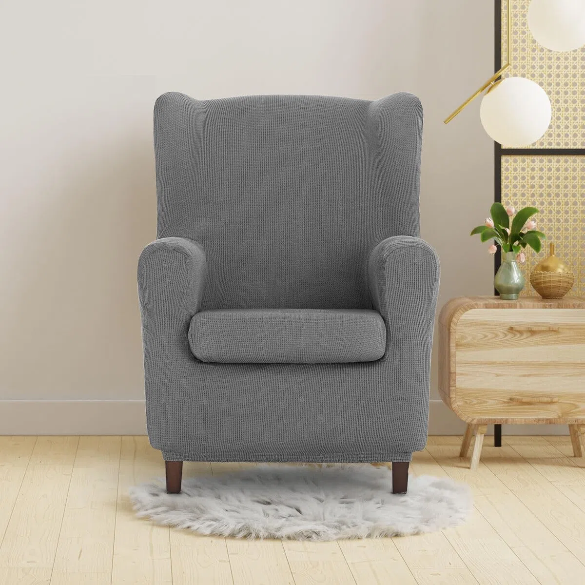 Eysa Italia Ulises Copripoltrona Elastico, Grigio, 70 a 90 cm