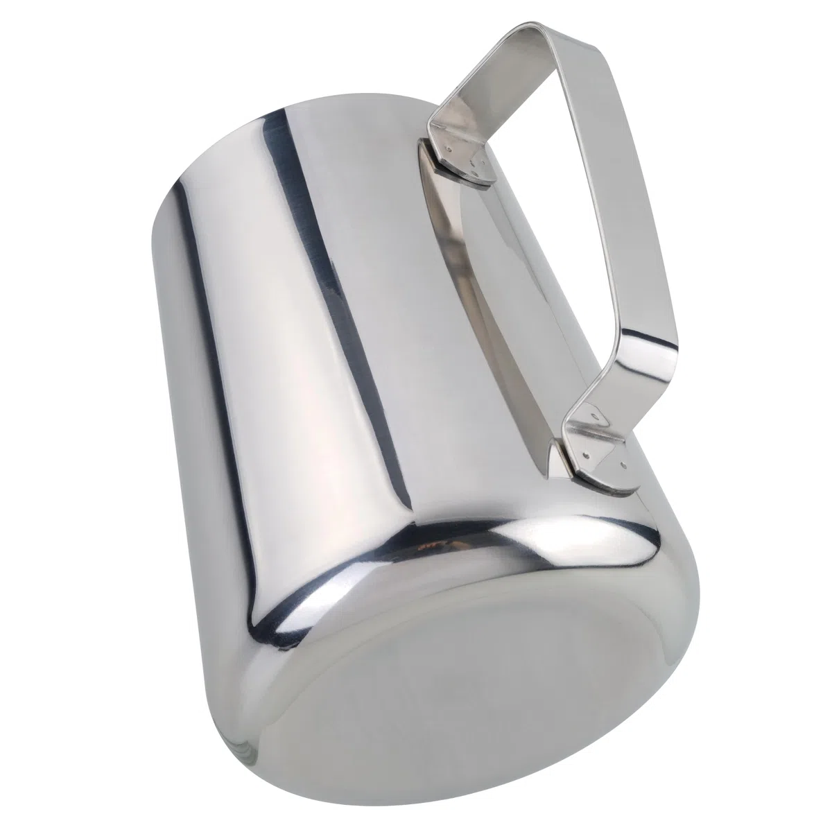 Lattiera in Acciaio Inossidabile, Brocca per Latte in Acciaio Inox Lucido, per Latte Artistico (2 Litri)
