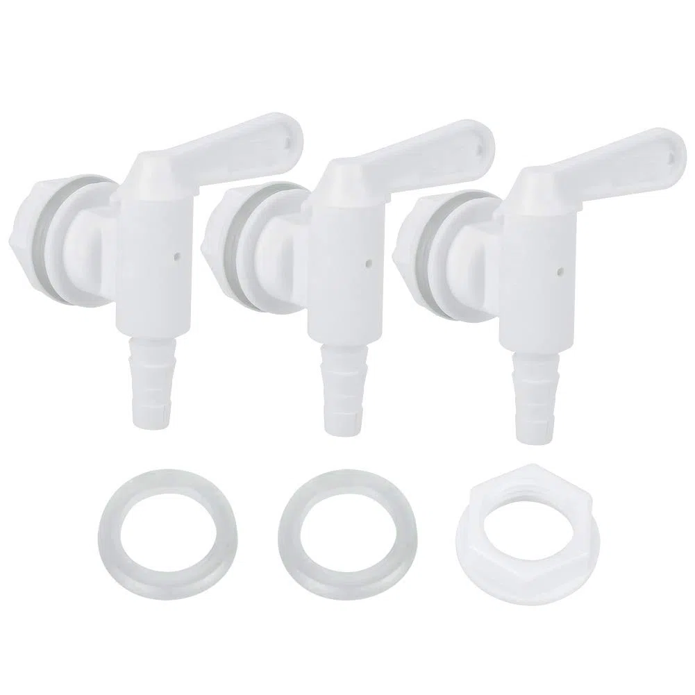3 Pezzi Rubinetto in Plastica per Birra, Plastica Rubinetto Dispenser Secchio per Birra in Plastica Rubinetto con Accessori per Birra Fatta in Casa