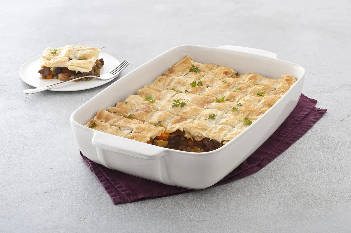 Pyrex 8013102 - Piatto da Forno Rettangolare in Ceramica, 35 x 25 cm, Colore: Bianco