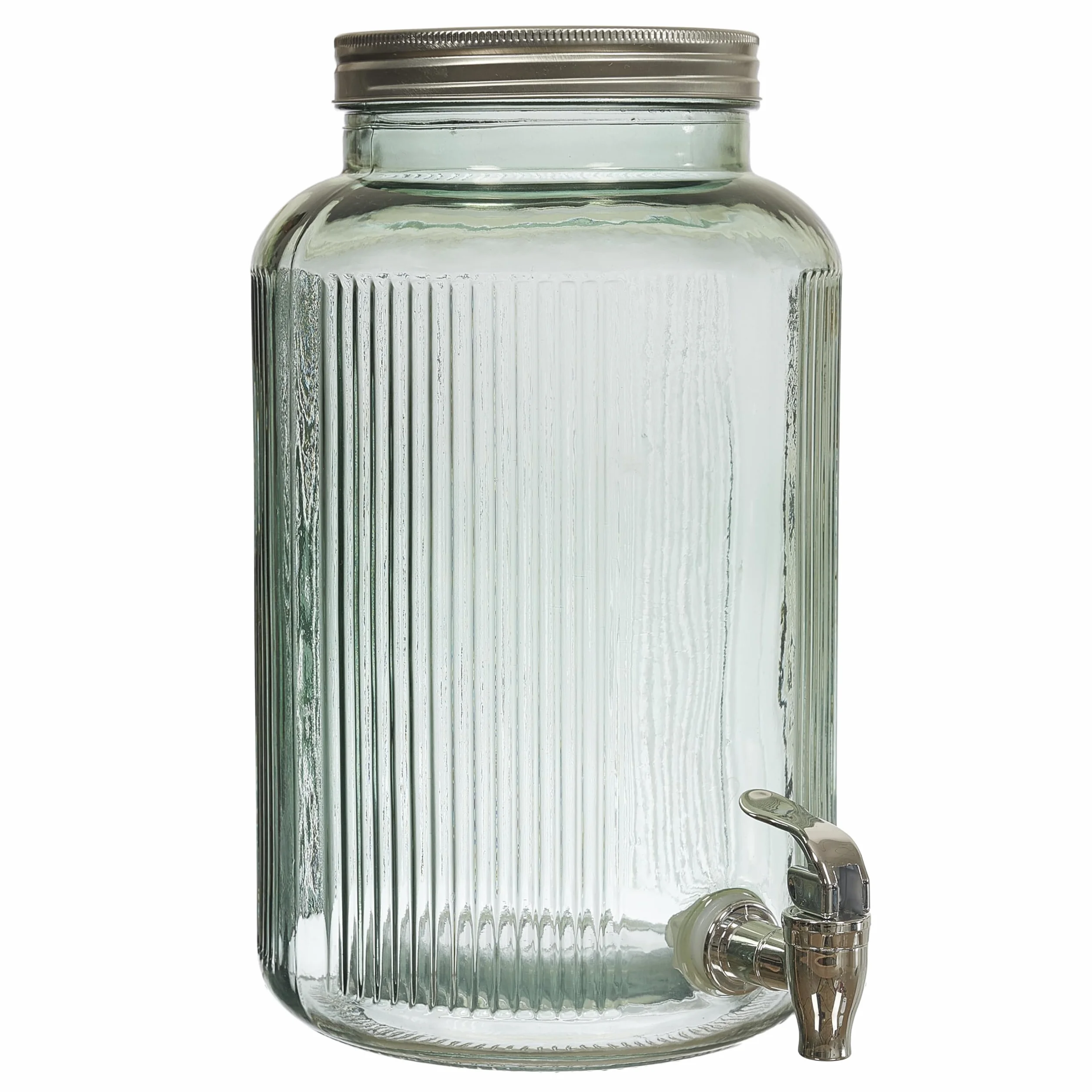 Cook Concept, KA0495, Fontana in Vetro Colorato per Drink e Aperitivi da 5 Litri - Ideale per Cocktail, Birre e Succhi - Design Elegante e Pratico - Verde, 5 Litri