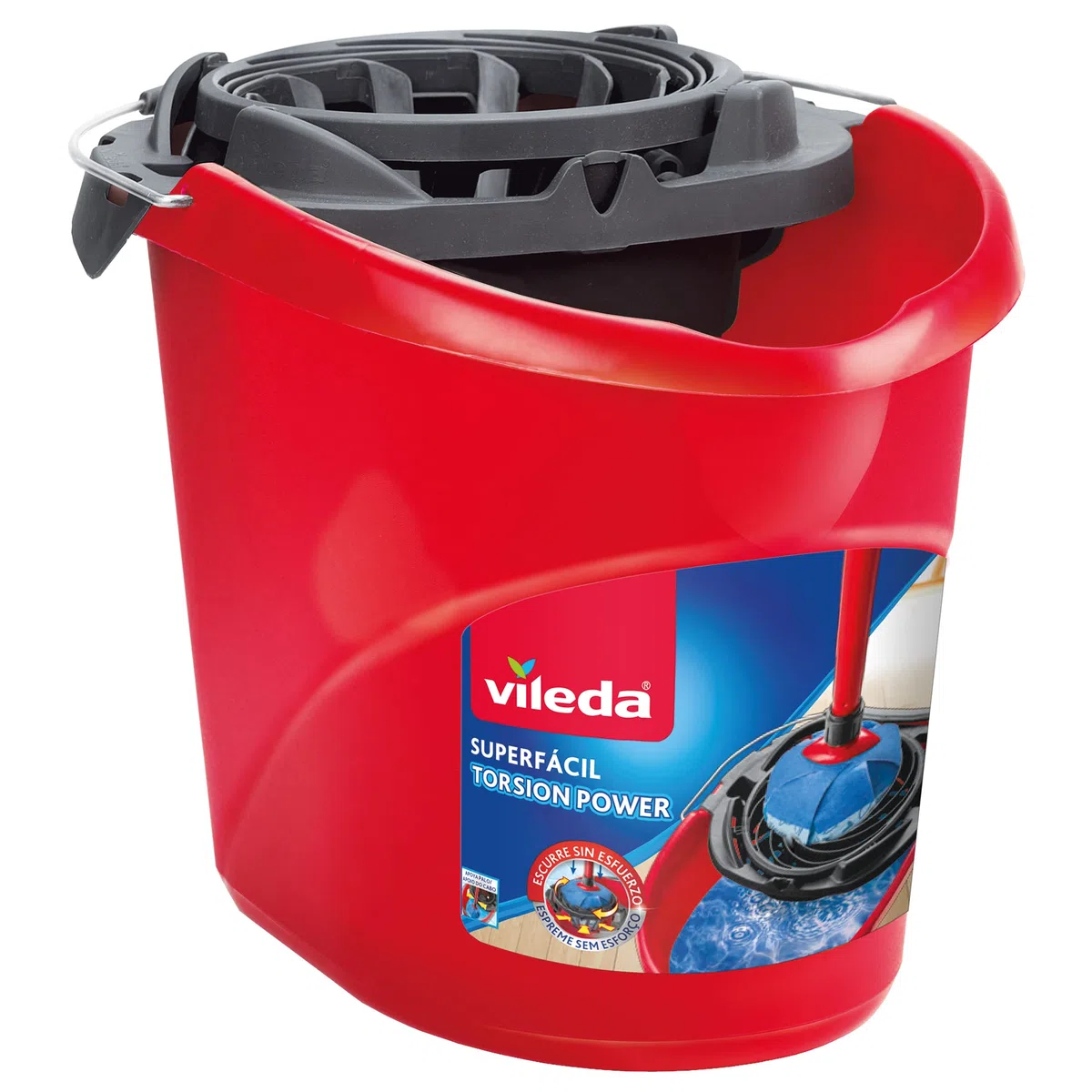 Vileda Super Fácil - Secchio mop e strizzatore