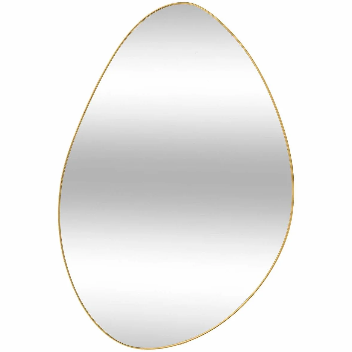 Atmosphera - Specchio da parete romano organico color oro - 60 x 40 cm - Montaggio orizzontale o verticale - Per ingresso, camera da letto, soggiorno