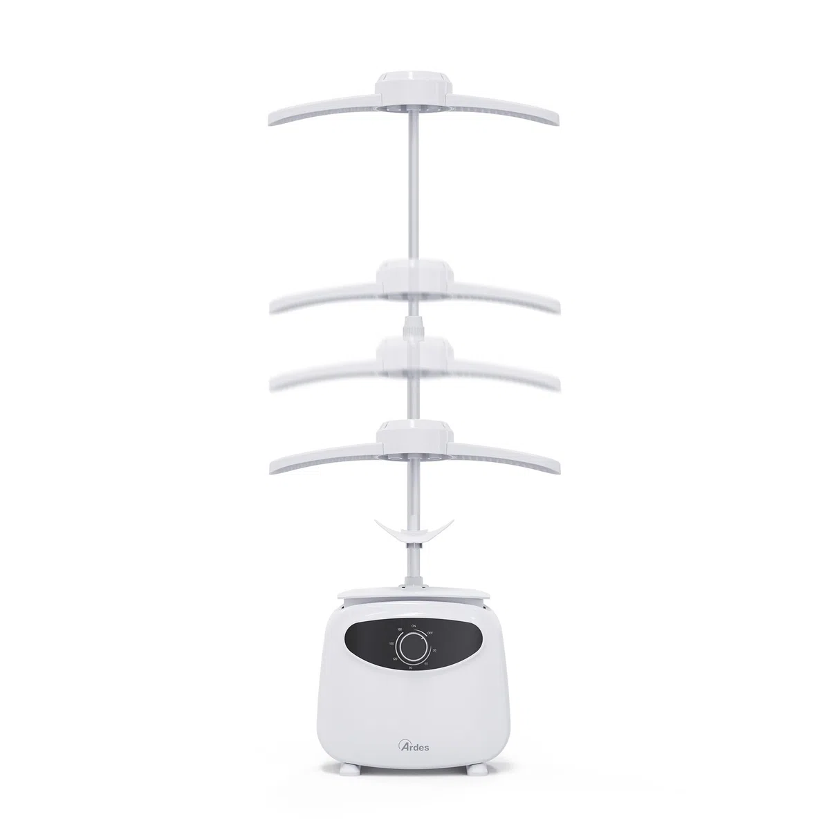 Ardes ARMST01M Stira Camicie Automatico BLOWY M Manichino Asciugatura e Stiratura Magliette, Camicette, Ferro da Stiro Verticale 2 in 1 Asciuga Senza Pieghe con 4 Clip Peso