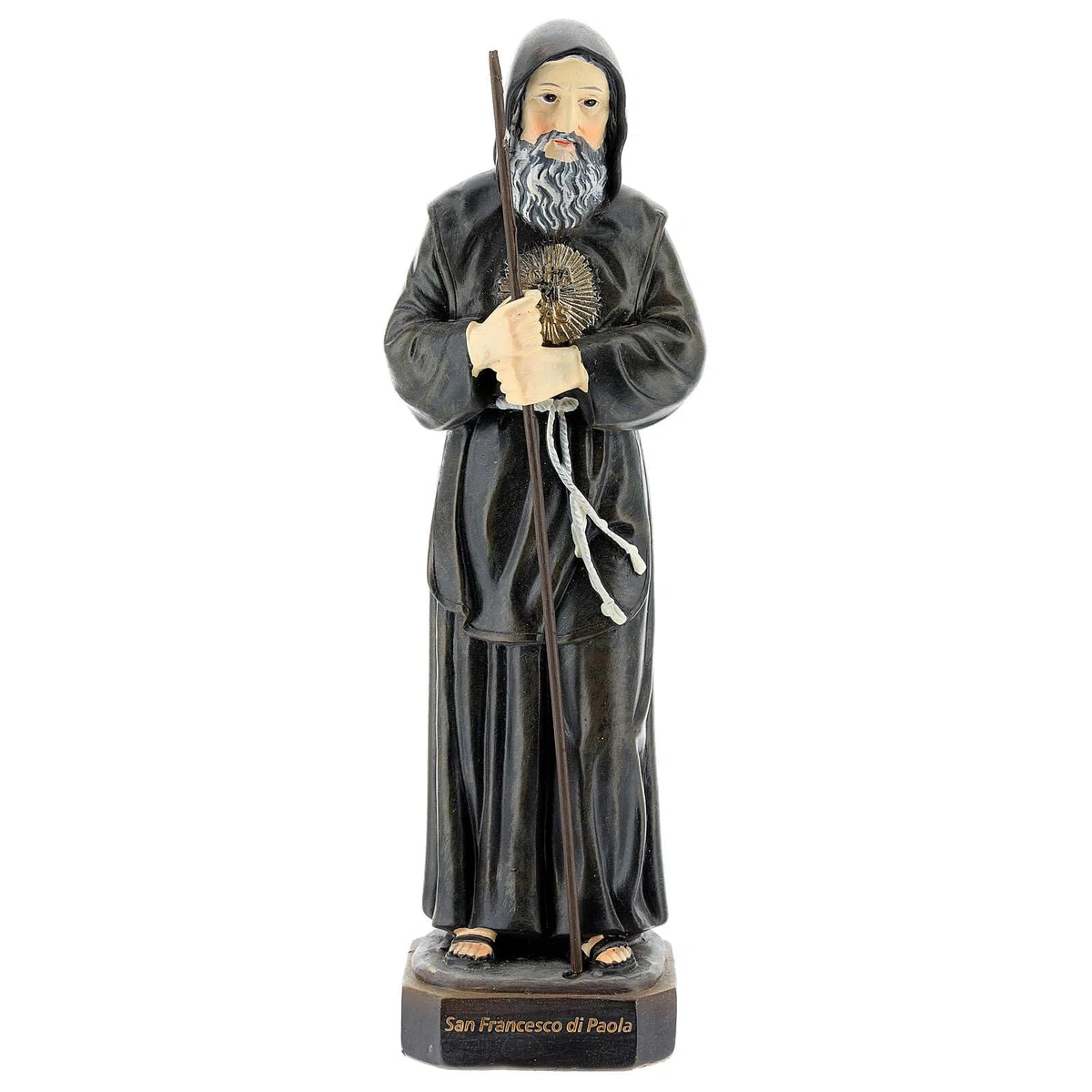 Holyart Statue in resina e PVC: San Francesco da Paola 20 cm statua resina dipinta