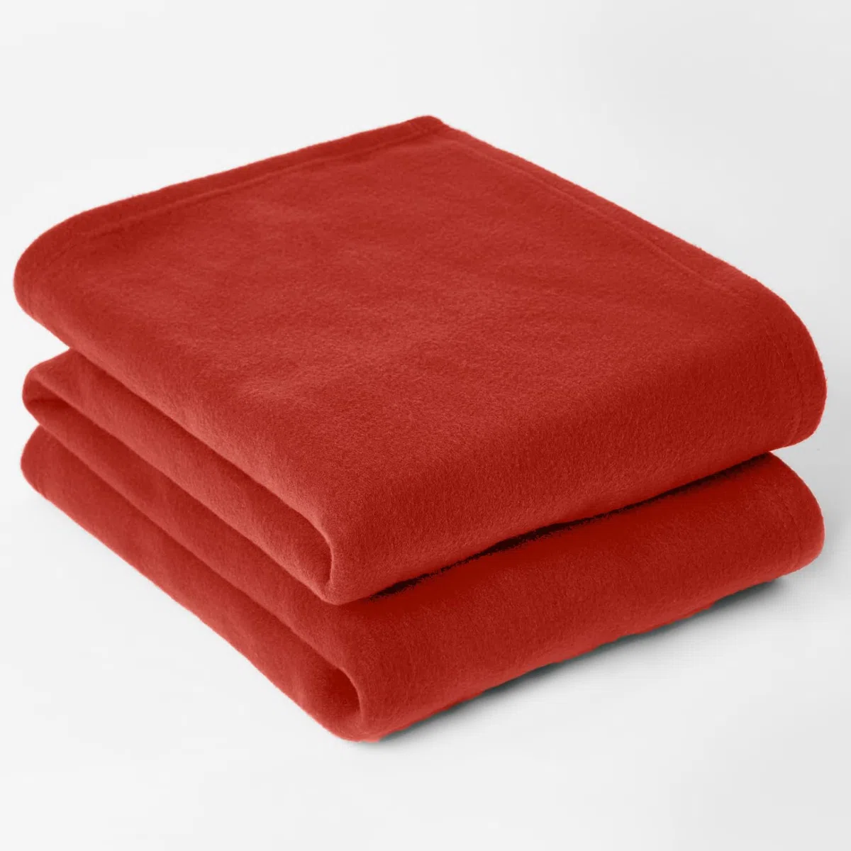Dreamscene morbido copriletto coperta Tinta Unita Rosso rosso – 120 x 150 cm