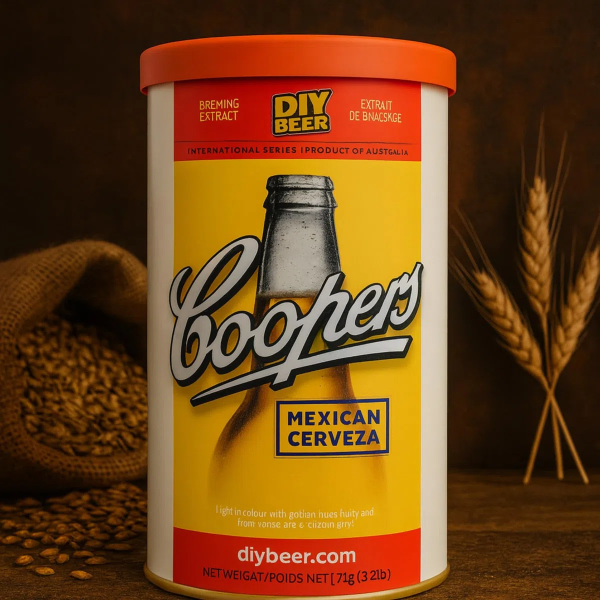 VIRSUS Malto Coopers Diversi Gusti di Malto Artigianale per Birra Chiara e Birra Scura fatta in casa Malto in Barattolo per Birra Artigianale (Mexican Cerveza)