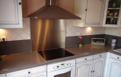 ZeroInox Pannello Paraschizzi in Acciaio Inox Aisi 304 Ideale per la Protezione delle pareti della Cucina (80 x 60 CM)