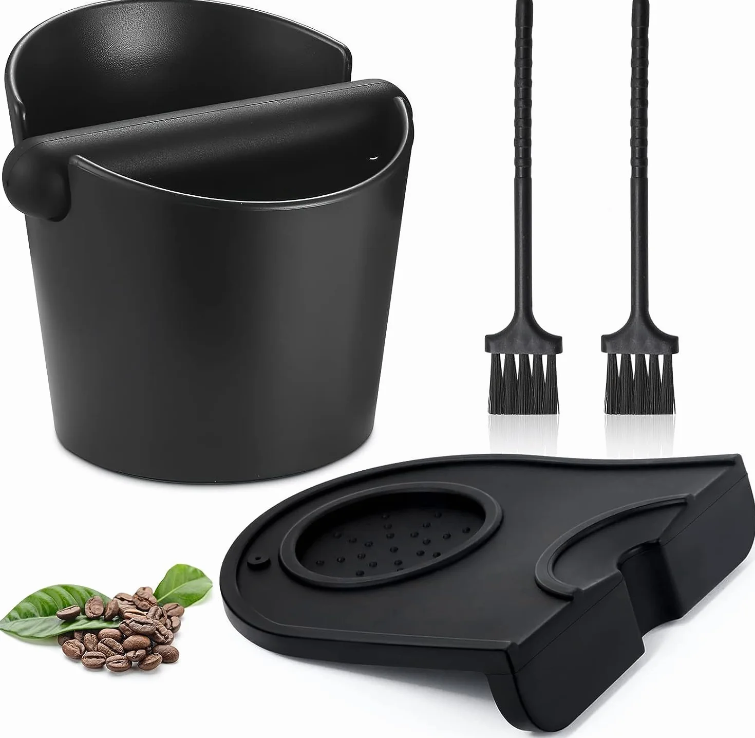Contenitore per Fondi di Caffè, Scatola per Fondi di Caffè con Barra per i Colpi Rimovibile, Knock Box Coffee, Accessori per Macchina da Caffè per Raccoglie e Ricicla per i Fondi di Caffè