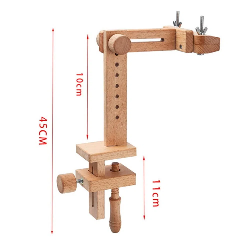 Legno Bastone Telaio 360 Gradi Rotazione Regolabile Desktop Stack Croce Punto , Telaio Croce Punto, Supporto Stick