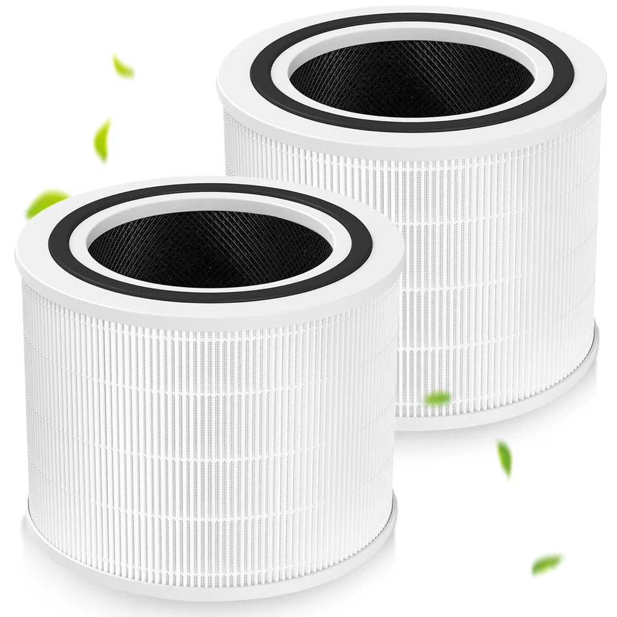 Aicharynic Core 200S - Set di 2 filtri di ricambio per purificatore d'aria con carbone attivo e nylon per Levoit Core 200S (bianco)