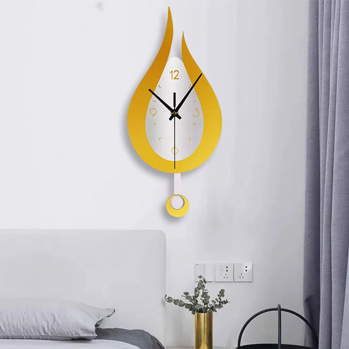 Orologio da Parete dal Design Moderno con Gocce d'Acqua per Orologio a Pendolo Acrilico Creativo
