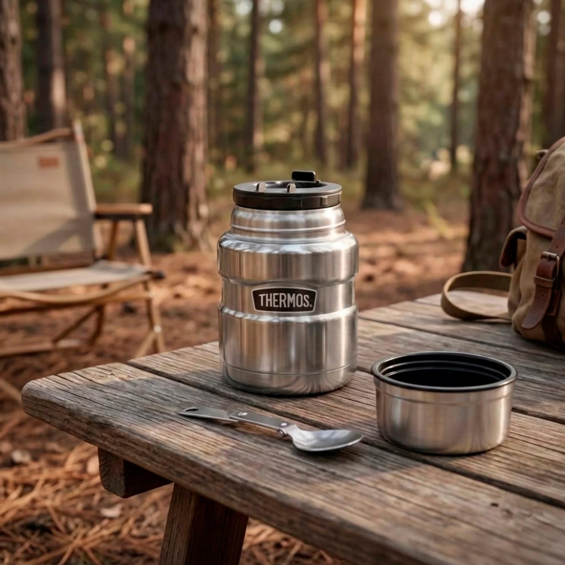 Thermos Stainless King Food Jar 470 ml, Contenitore Termico in Acciaio Inox con Cucchiaio, 9 h caldo/14 h Freddo, Assolutamente ermetico per zuppa, Cereali, stufato