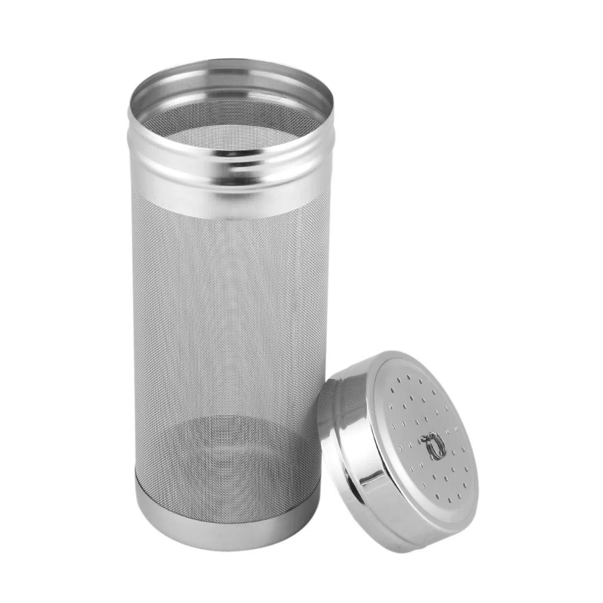 Filtro per tramoggia a Secco Birra, 300 Micron in Acciaio Inossidabile Brewing Mesh Keg Setaccio Bollitore Birreria Casalinga Luppolo Birra Brew Cartuccia Caffè Fatto Casa Tramoggia Secca Cestino