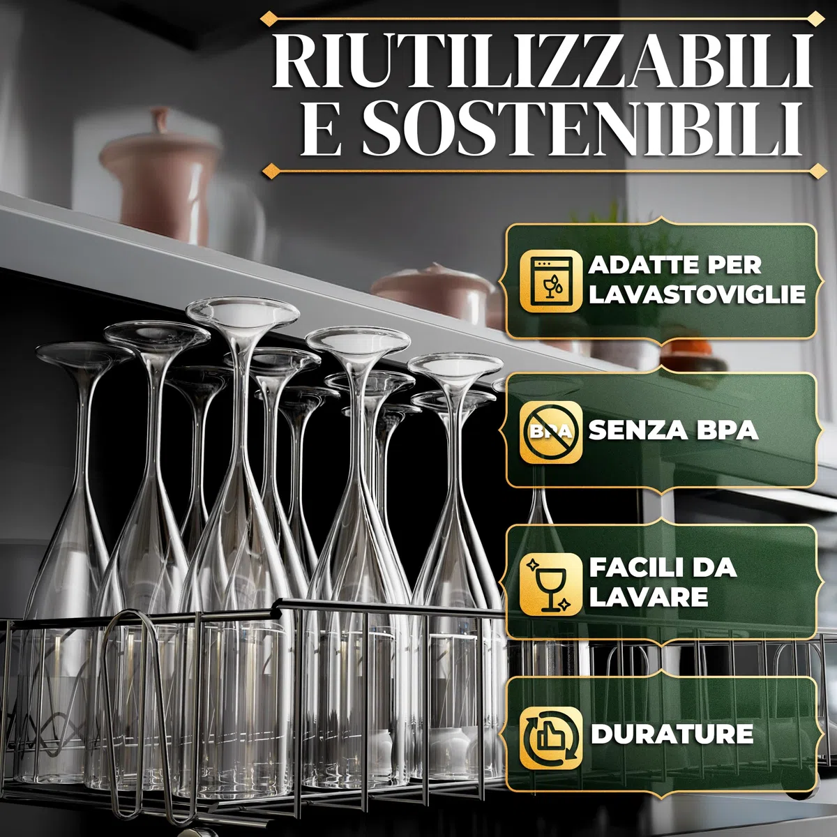 ActivoTex Calici Plastica Spumante per Matrimoni. Confezione da 12 Pezzi Transparente Bicchieri Flute Plastica Ultra Resistente Rigida Lavabili Vino Champagne Cava Versatili, Durevoli e Sicuri