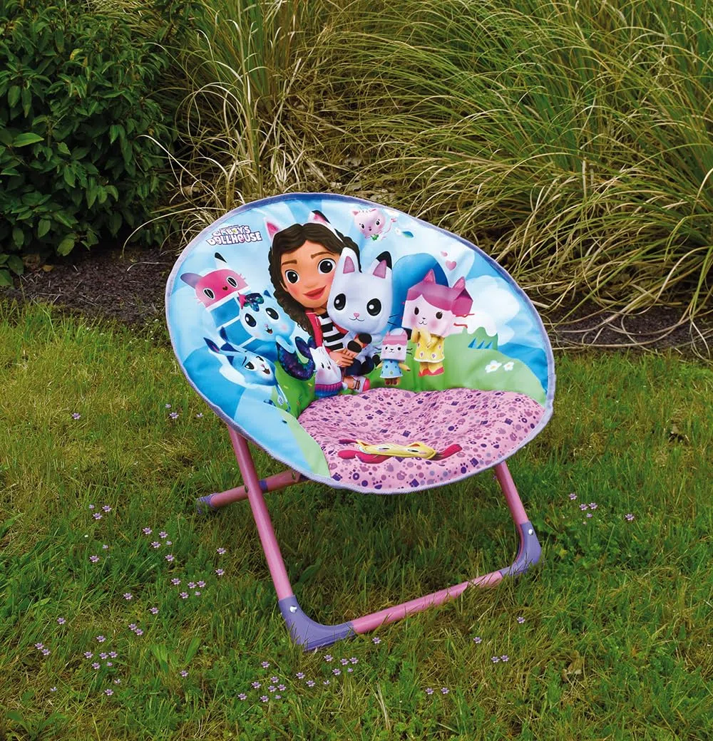 FUN HOUSE 713598 Gabby ET LA Maison Magique Sede Luna Pieghevole Poltrona H.47 X L.54 X P.42 CM per Bambino