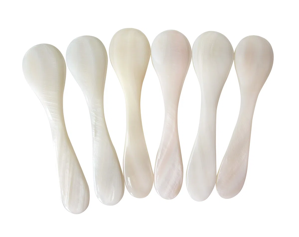 Marycrafts Set Di 6 Cucchiaio Da Caviale Uova Di Pesce In Madreperla