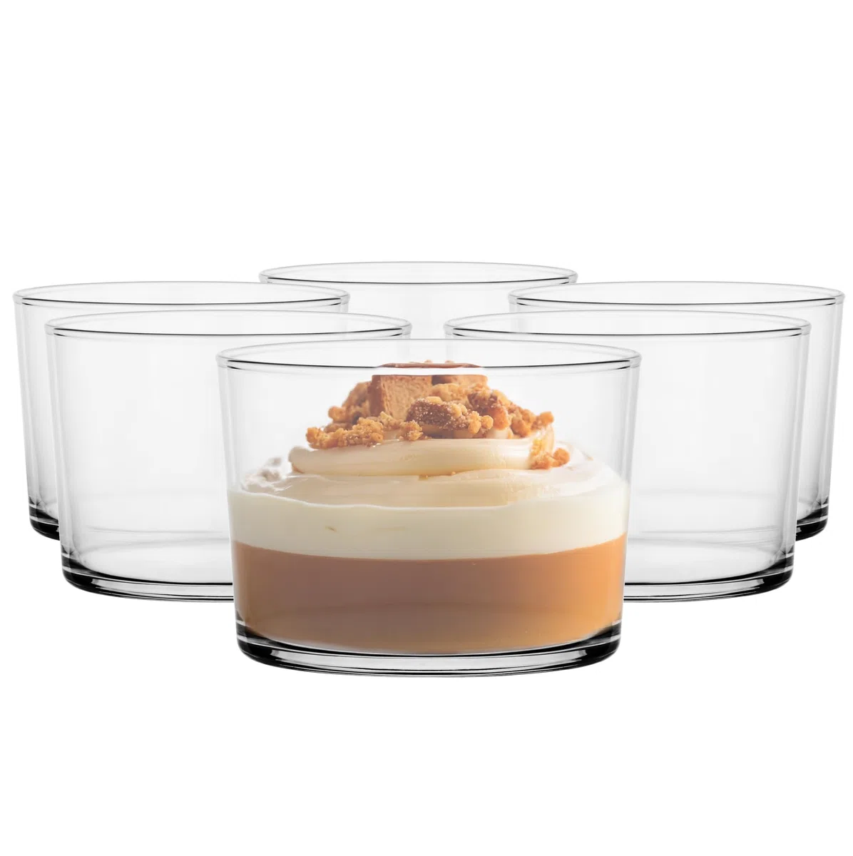 Glasmark KROSNO 1992 Tazze Da Dessert 6 Pezzi In Vetro Trasparente Coppe Da Gelato Lavabile In Lavastoviglie 170 ml