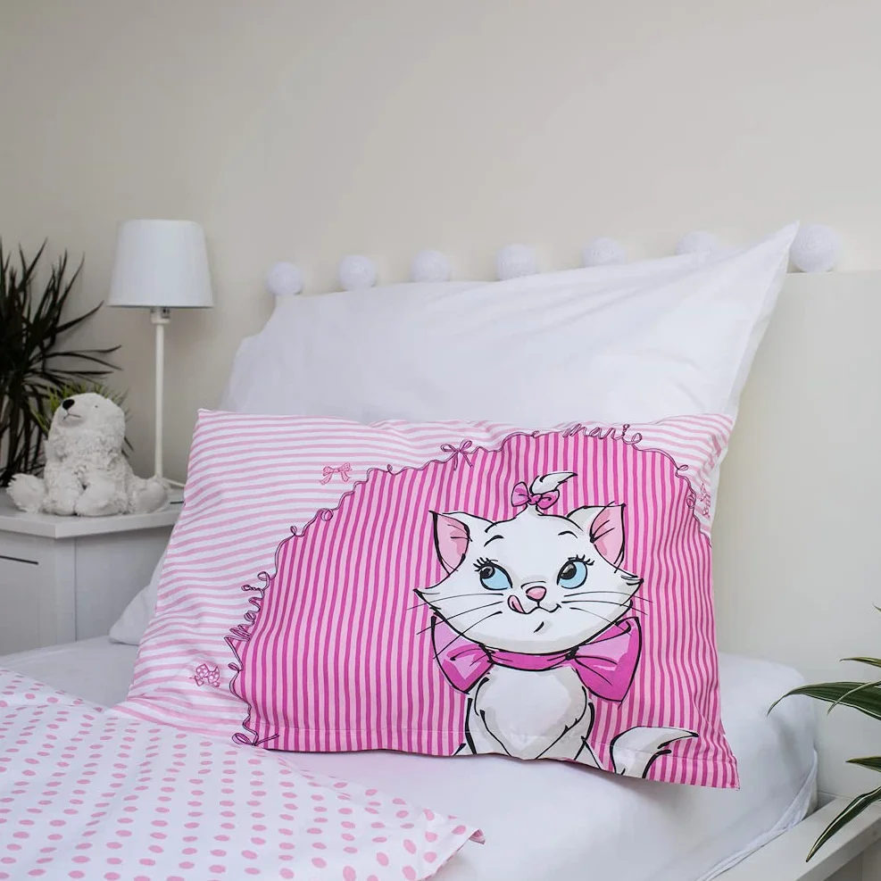 Disney Aristocats Marie The Cat Bed Linen Set 100% cotone 100 x 135 cm