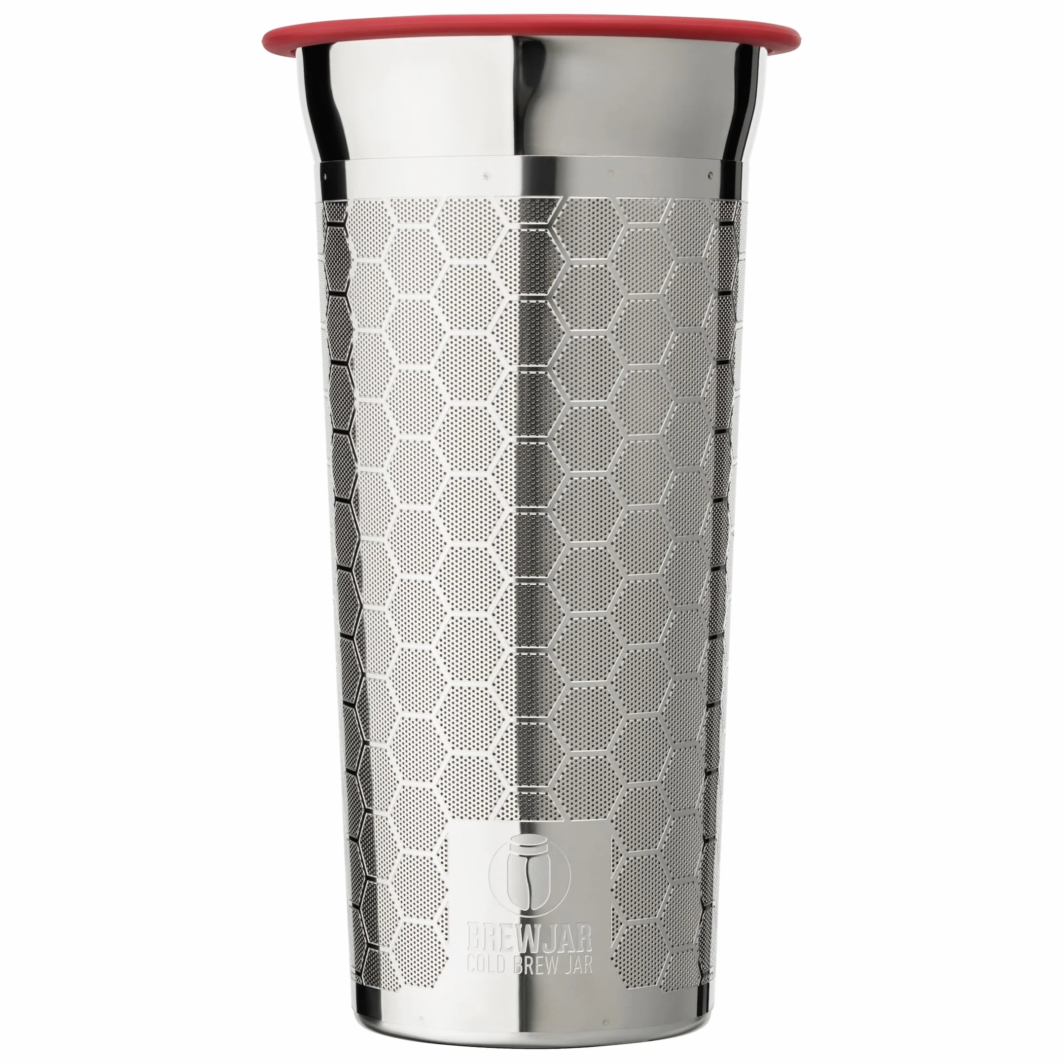dripdrip BREWJAR Cold Brew Coffee Jar, macchina da caffè professionale per caffè preparato a freddo, priva di plastica, filtro a doppio strato in acciaio inox (1 litro)
