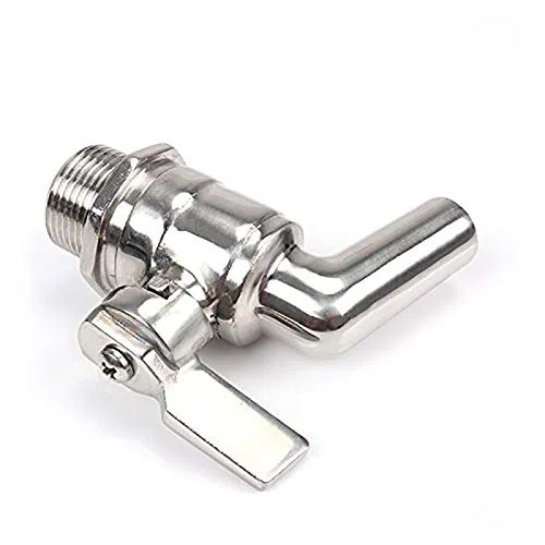 Tap Keg Rubinetto, Merrday Stainless Steel Beer Faucet Tap 200PSI For HomeBrew Barrel Fermenter Wine Beer Bevanda Juice Dispenser Spigot Drink Kegs 1/2 "