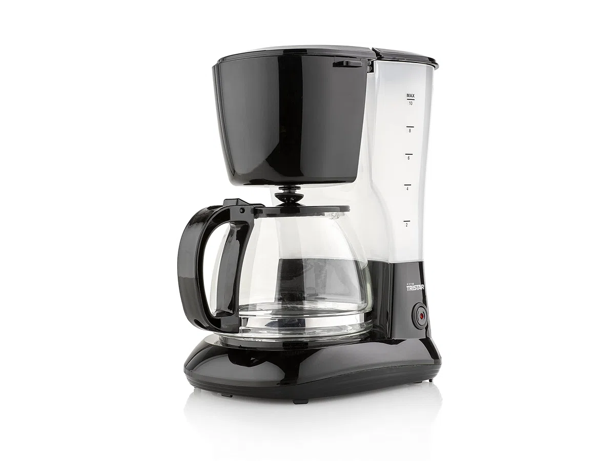 Tristar CM-1245 Caffettiera Elettrica Americana 800 Watt, Plastica e Vetro, Grigio Nero, 1,25 Litri, 750 W, 12 Cups