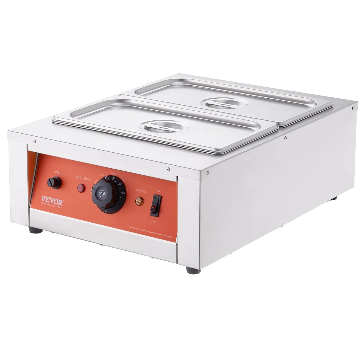 VEVOR Macchina per Fusione di Cioccolato in Acciaio Inox Doppia Vasca da 3,3 L, Pentola Elettrica di Fusione del Cioccolato 1500W Uso Commerciale per Hotel Albergo, Bagnomaria per Cioccolato 30℃ - 85℃
