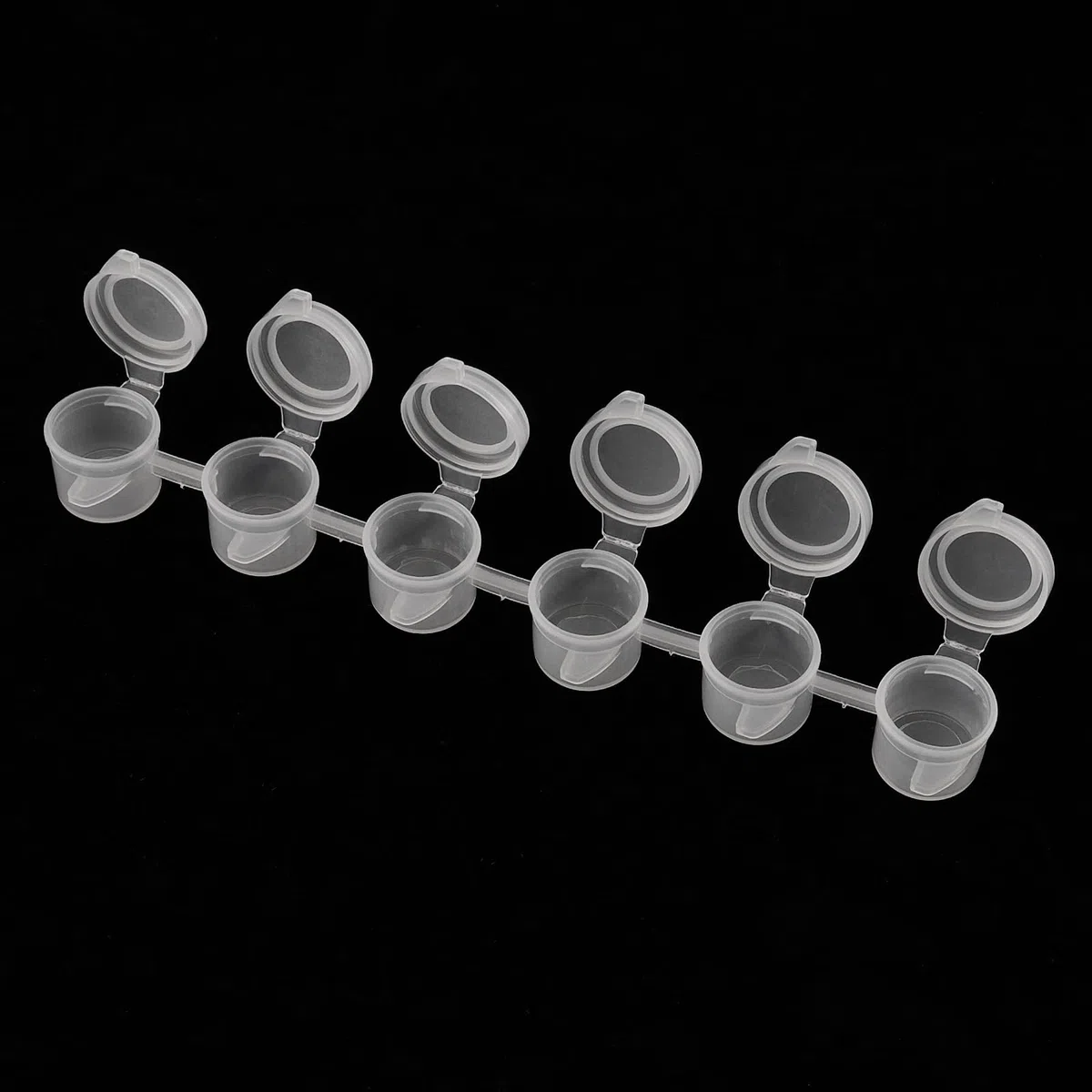 LEXININ 120 strisce di barattoli di vernice da 3 ml, 720 vasetti piccoli con coperchio, mini bicchieri vuoti per pittura e artigianato artistico, 2306106