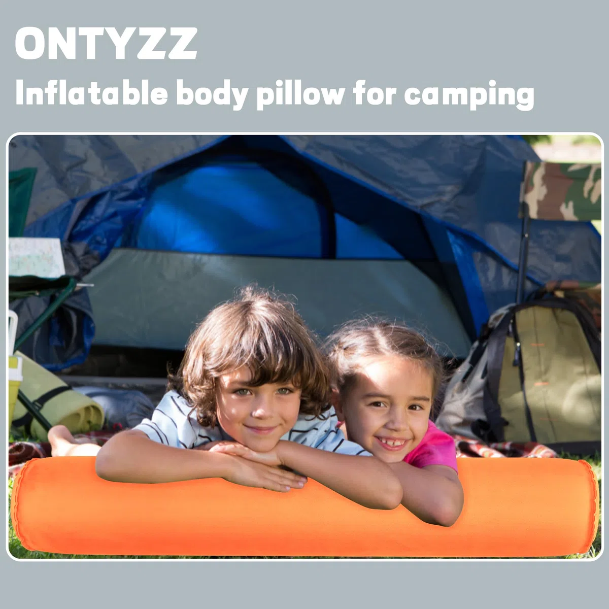 ONTYZZ Cuscino Corpo Gonfiabile Cuscino Lungo Adulti Bambini Cuscino Rotondo Bolster per Dormire Abbraccio Indietro Collo Supporto Dormiglione Laterale Coccole