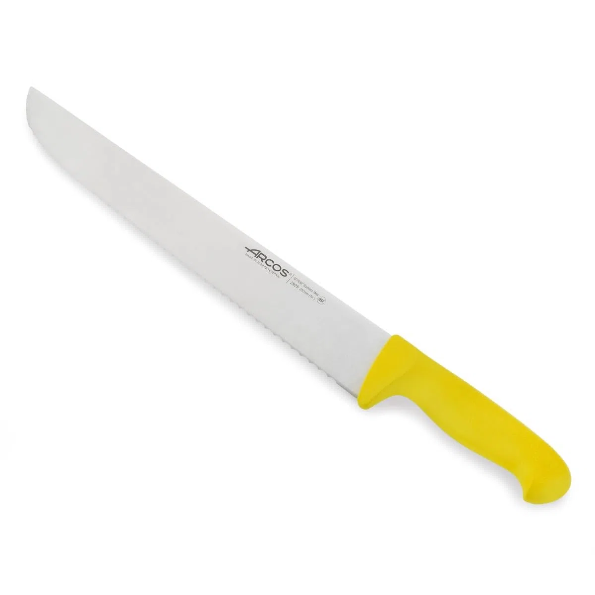 Arcos Serie 2900, Coltello Pescivendolo Coltello Pesce, Lama Acciaio Inossidabile NITRUM 350 mm, Manico Polipropilene, Colore Giallo
