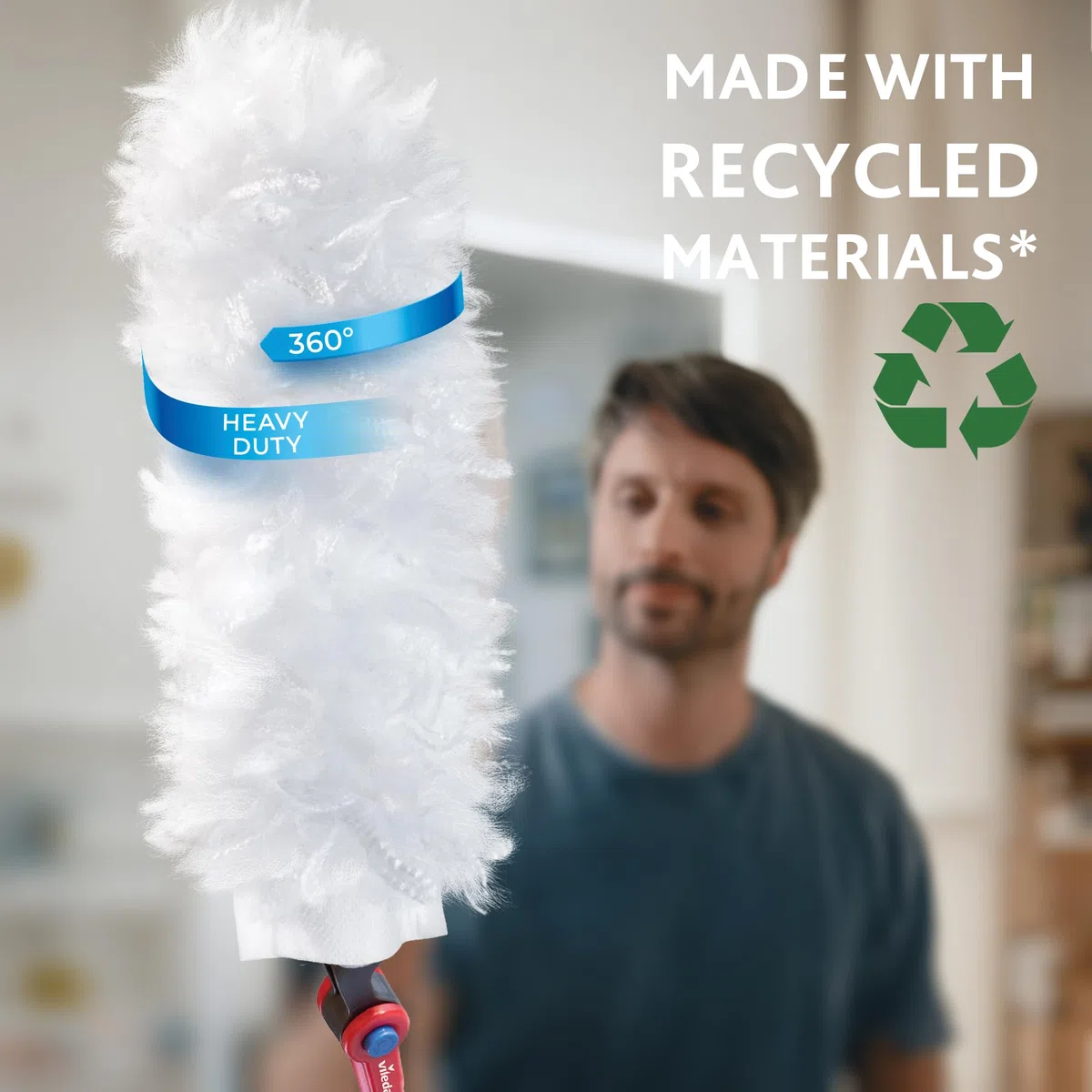 Vileda Flex&Catch piumino di ricambio | Deep clean refills | Cattura fino a 3 volte più polvere rispetto ai piumini tradizionali