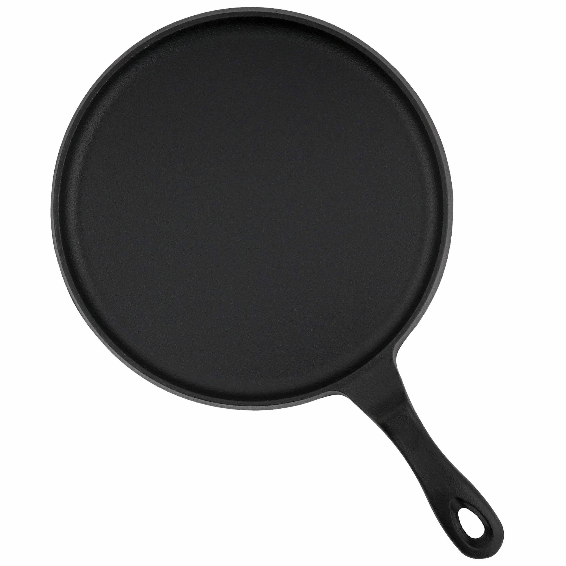 BBQ-TORO - Padella per crêpes in ghisa | Diametro 26 cm I Nero, già stagionata e adatta a piani cottura a induzione, I Pancake Pan per padelle