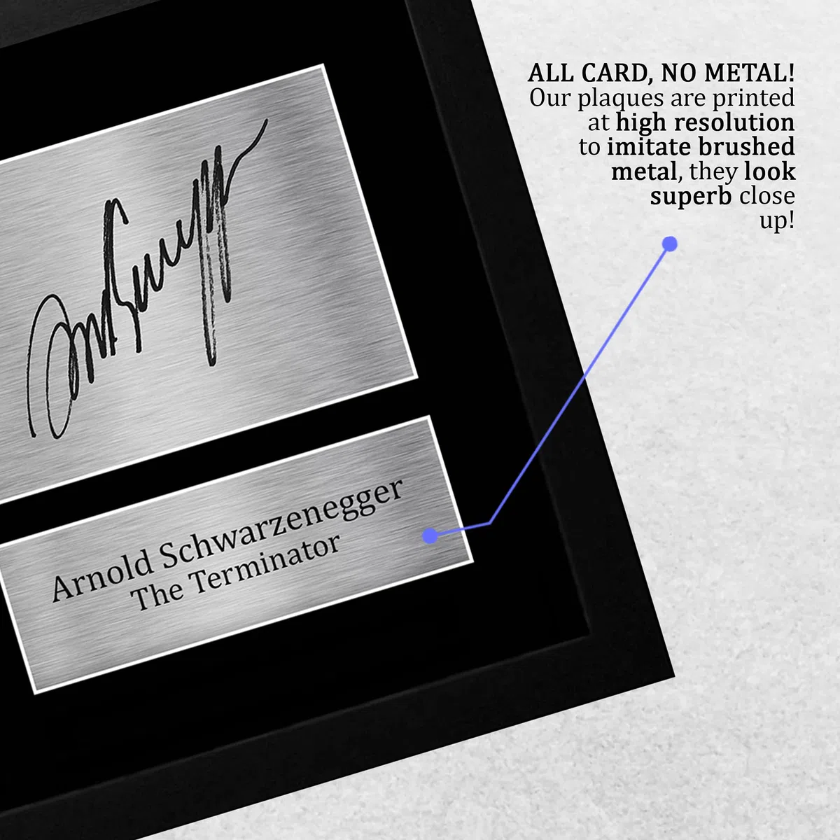 HWC Trading Arnold Schwarzenegger A4 Incorniciato Firmato Regalo Visualizzazione Delle Foto Print Immagine Autografo Stampato Per The Terminator Gli Appassionati Di Cinema