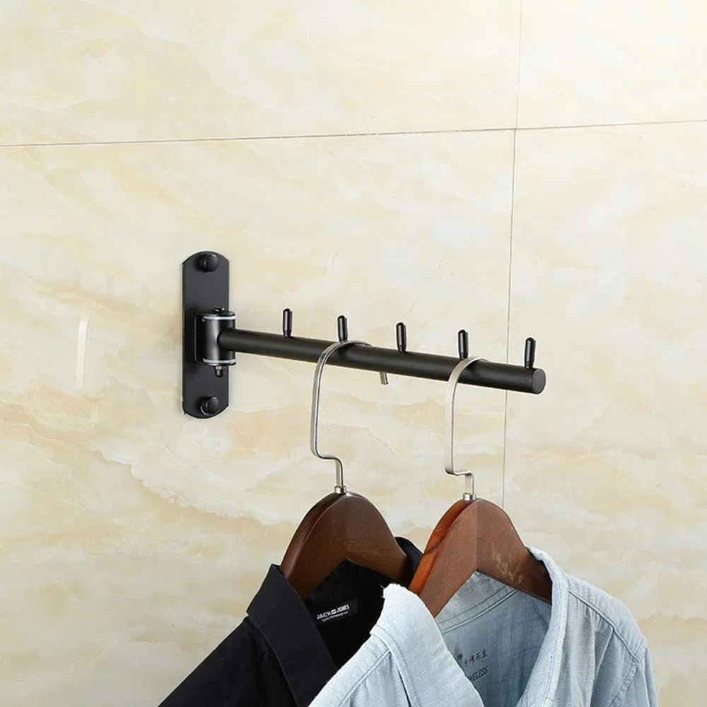 LEZED Appendiabiti da Parete in acciaio inox pieghevole Ganci de Porta Guardaroba Appendiabiti Pieghevoli Ganci Appendi Cappotto Appendiabiti Organizer con Supporto