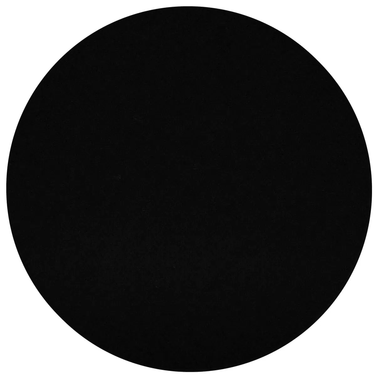Cerchi di feltro neri - Ø3-60cm per artigianato e decorazione. Disponibili singolarmente o come set da 10, 25, 50 o 100 pezzi