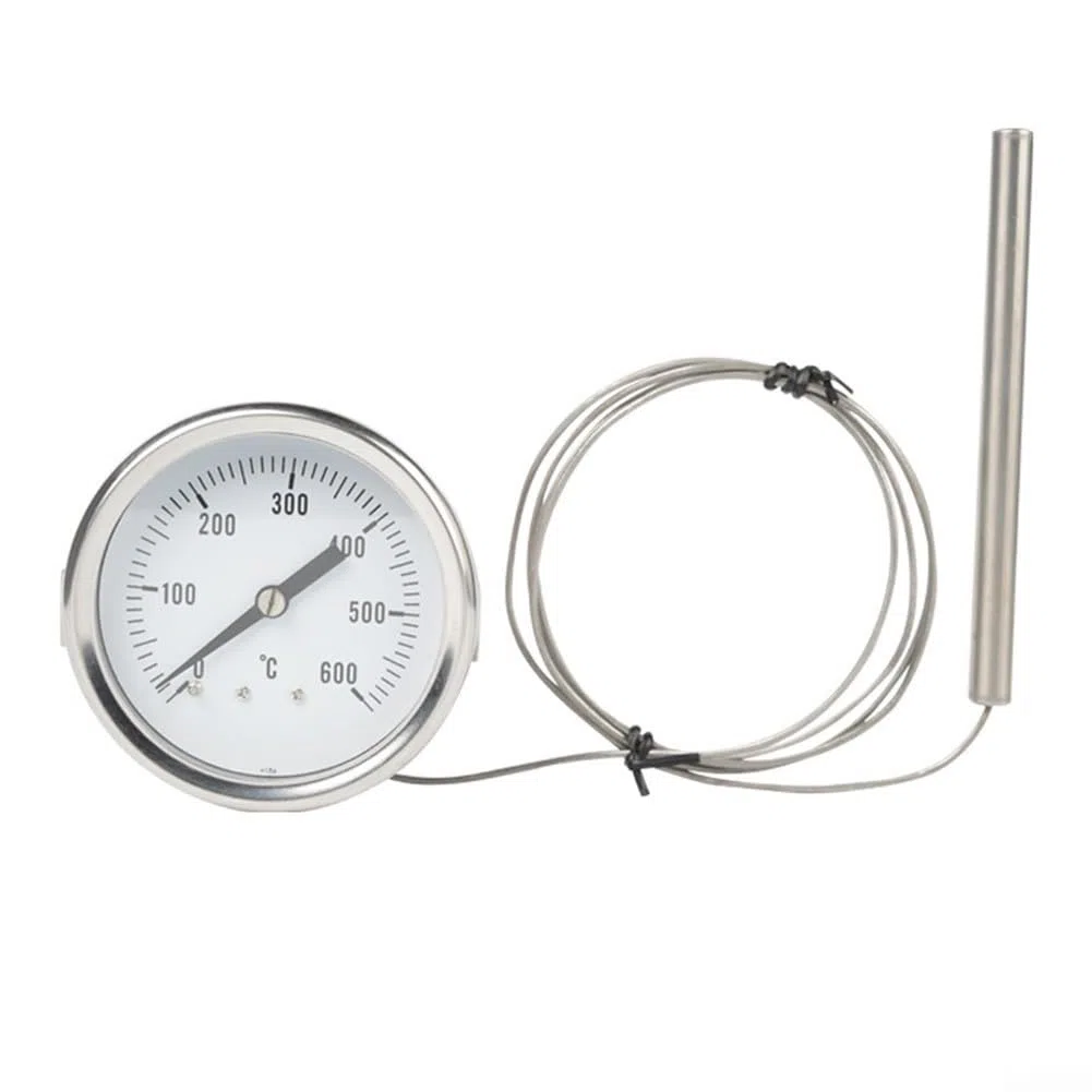 Termometro da forno ad alta temperatura 0°C-600°C, sonda in acciaio inox resistente alla ruggine con quadrante trasparente per uso e uso