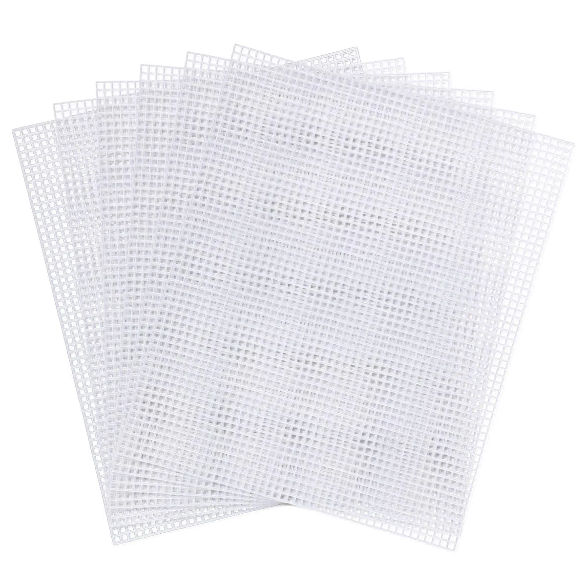 6pz Fogli di Tela a Maglie Plastica, 28x23cm 5CT Tela in Rete Plastica Fogli Tela in Rete Plastica per Ricamo Schermo in Rete Plastica per Lavori All'Uncinetto Fai Da Te(Trasparente)